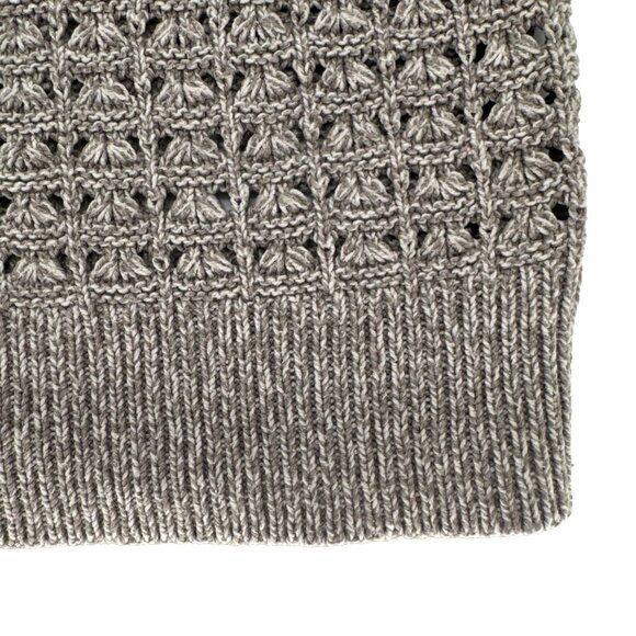 DKNY Jeans Knit V Neck Cozy 59 % cotton Woman’s Sweater Large Tan cozy - Picture 5 of 14